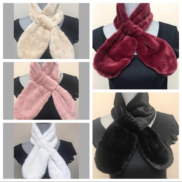 ZD Accessories - Softest Faux Rabbit Scarf, NWT